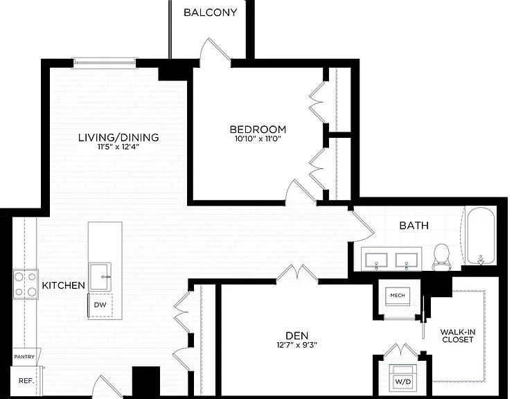 A22D floor plan The Henri At Pike & Rose