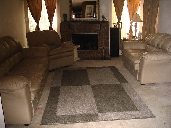 Family room with fireplace