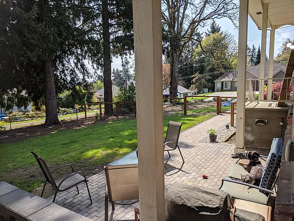 Patio and walkway (furniture and pup not included__)