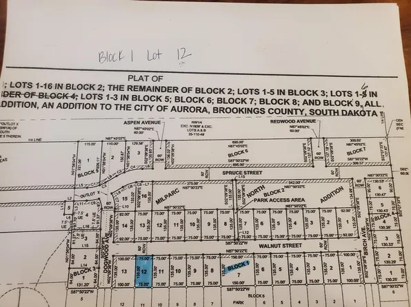 L12 B Milparc North Addition Walnut St #1, Aurora, SD 57002