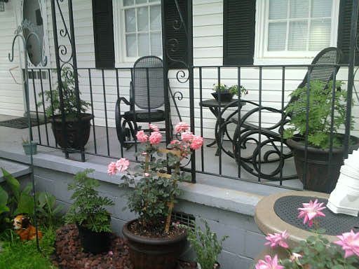 Rocking chairs on piazza