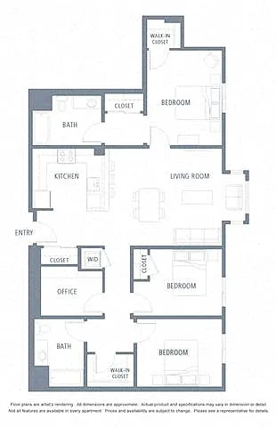 Floor plan 1587 3B2B
