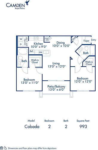 Floor plan Cabada