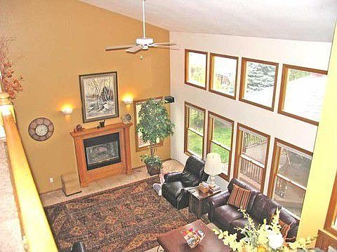 View from above of the family rm