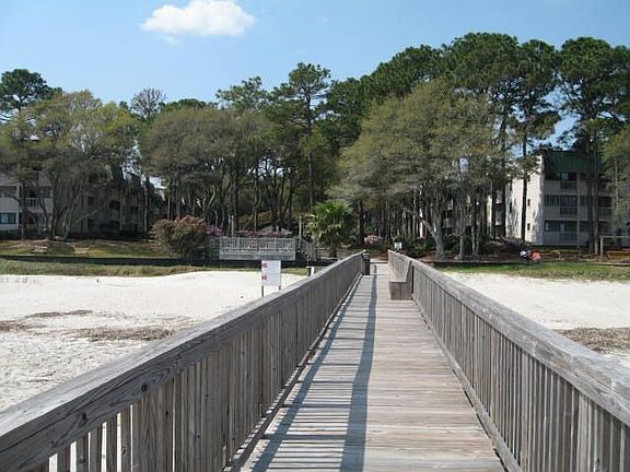 Boardwalk Right on the Beach