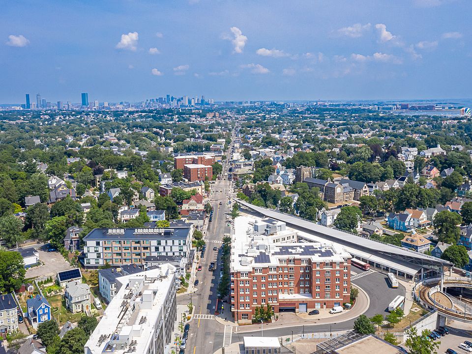 Aerial view of the City of Boston