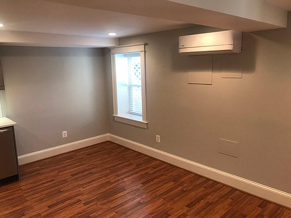 Living room space adjacent to the open kitchen
