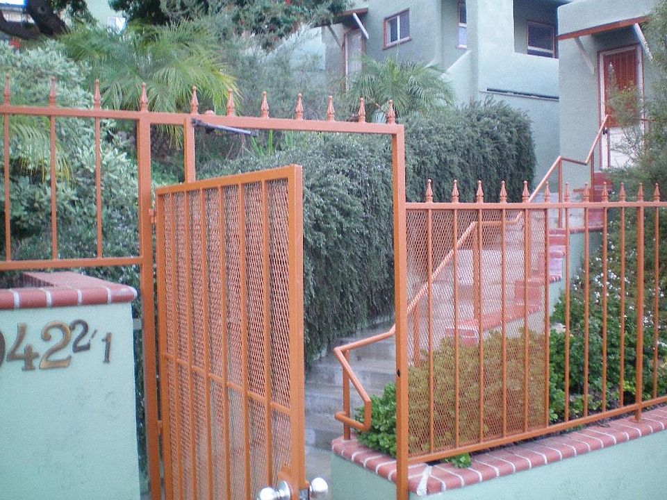 Front gated entrance to property