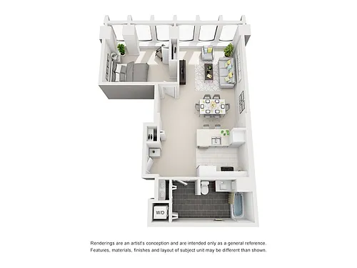 Floor plan 1 Bedroom