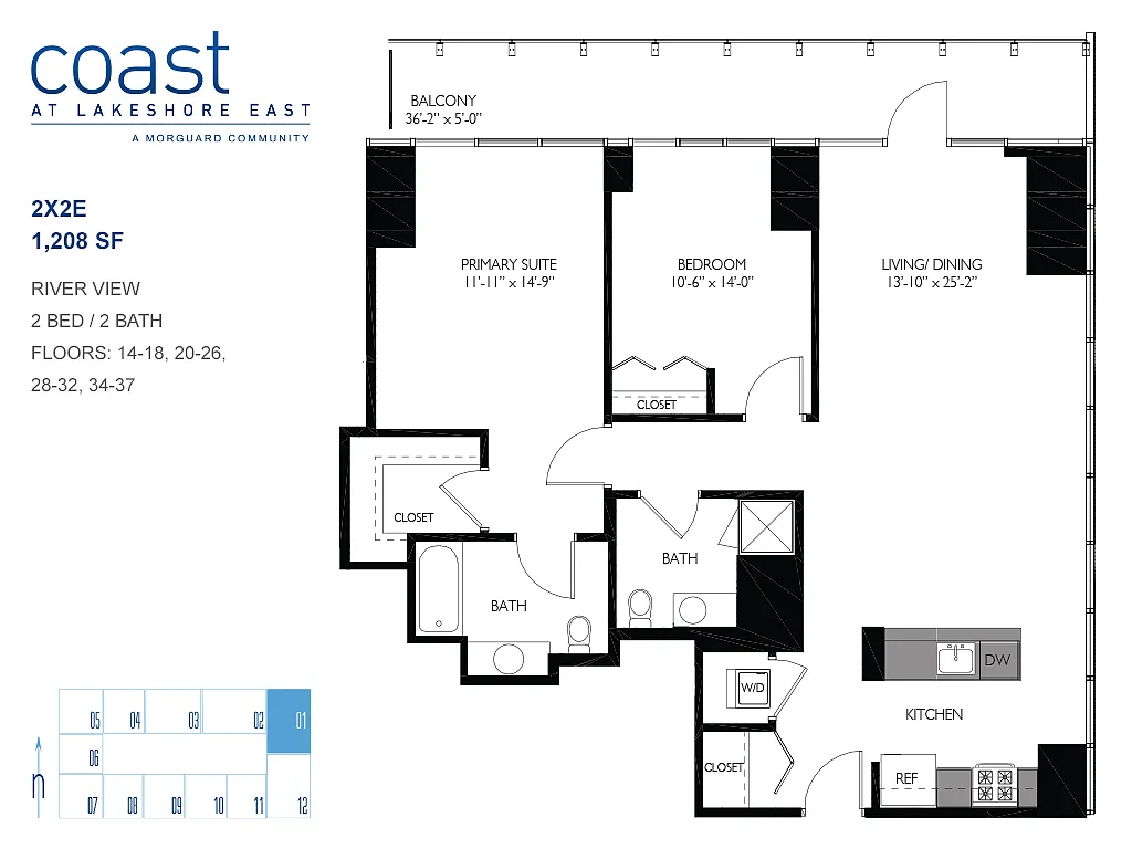 Floor plan 2x2E