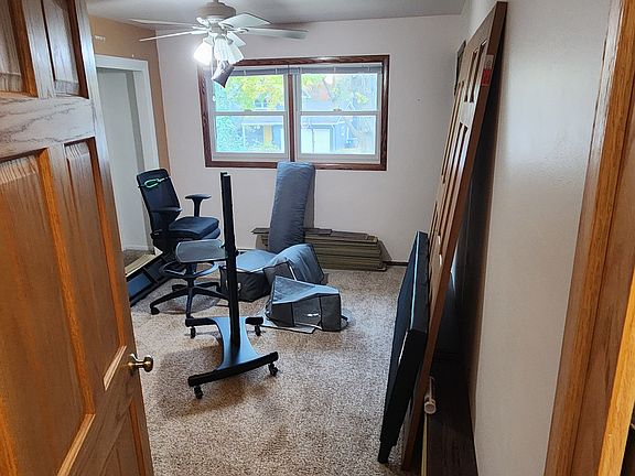Main bedroom - room is being repainted, replacing closet doors and trim.