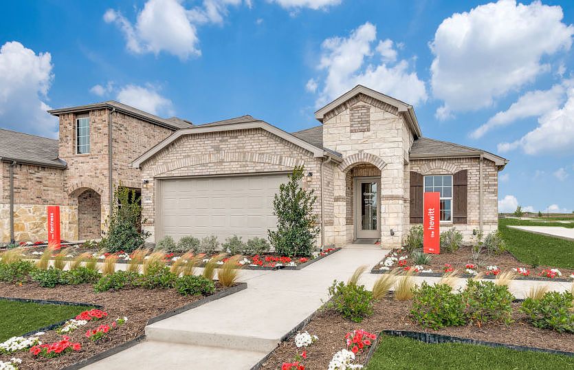 The Hewitt, a one-story home with 2-car garage