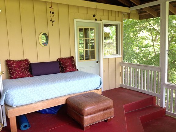 Day bed on porch
