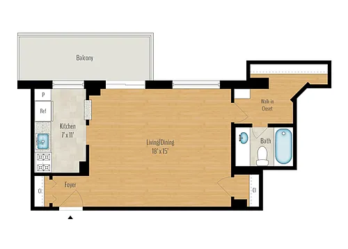 Floor plan Studio
