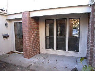Private entertaining area in the front