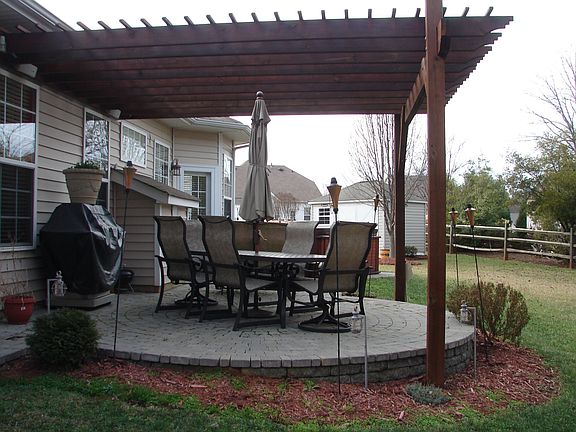 Paver pation with arbor