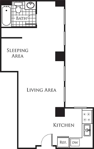Floor plan Studio A2