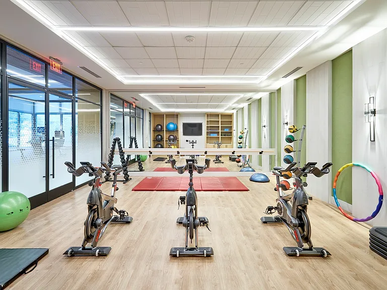 Brand New Yoga/Workout Studio With Fitness On Demand, Free Weights, Spin Bikes & More