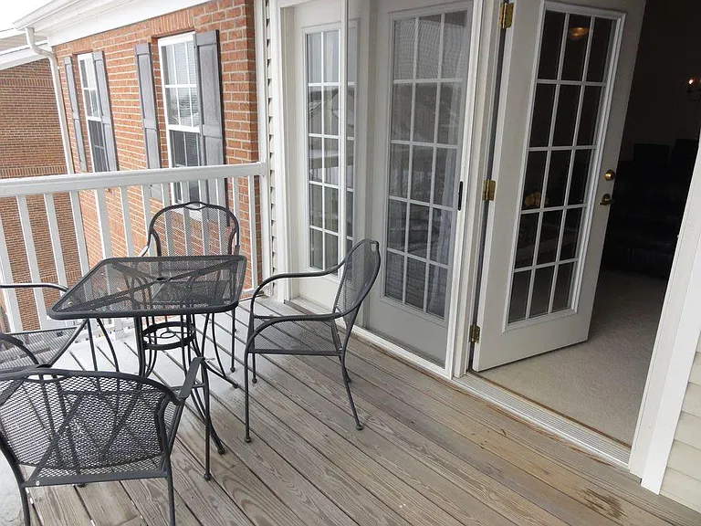 decked balcony