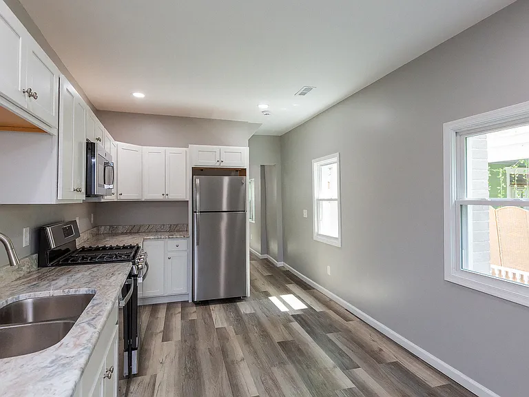 Kitchen looking towards front of house
