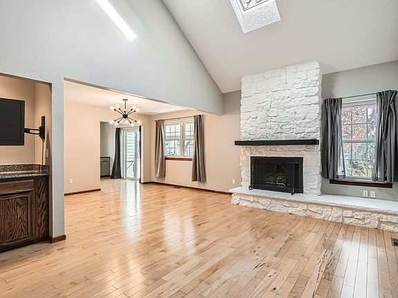 Living room looking into dining area