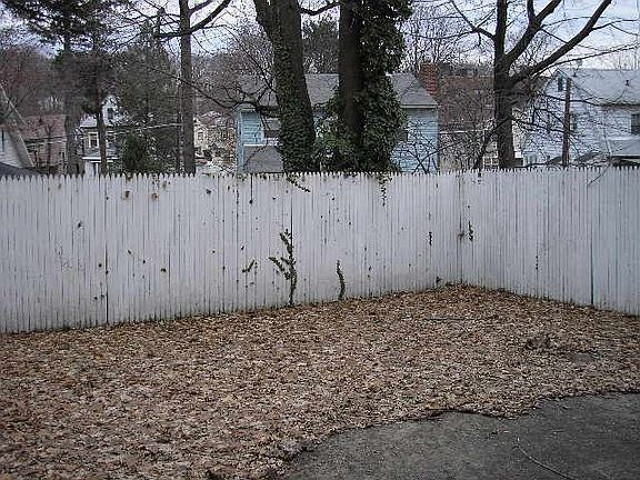Fenced back yard