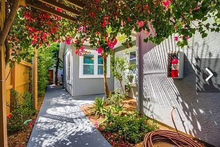 Enter through a beautiful courtyard