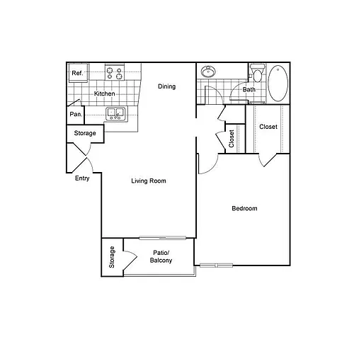 Floor plan A2 - 738