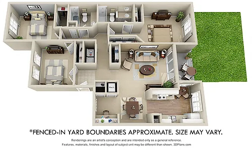 Floor plan Timber Crest with Fenced-In Yard