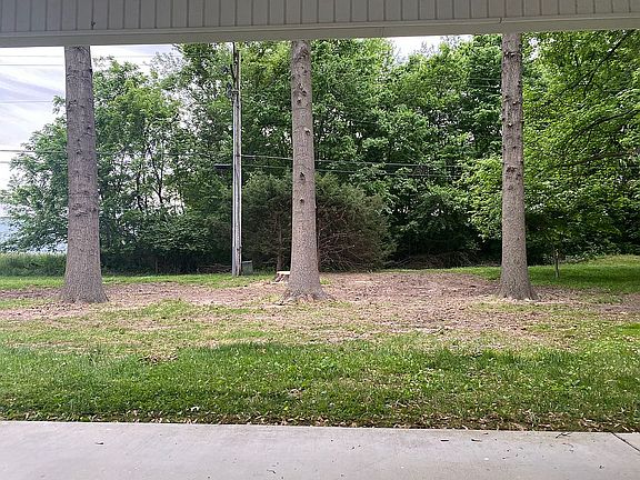 Back yard from covered patio