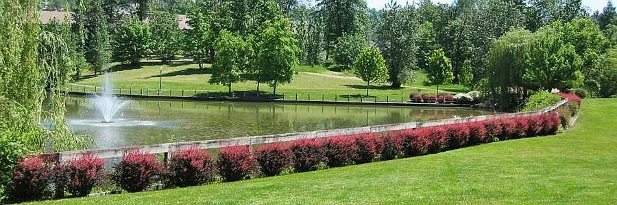 Mill Pond park nearby. Great dog walking area.