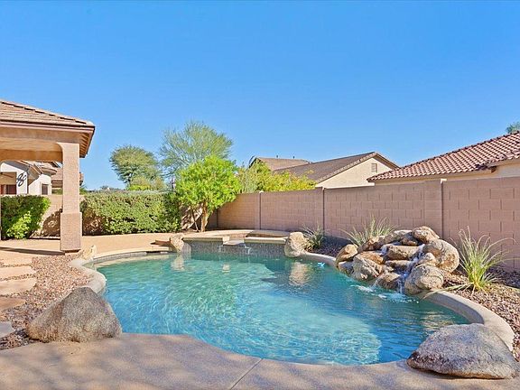 Backyard heated pool