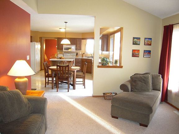 View From Family Room Into Kitchen!