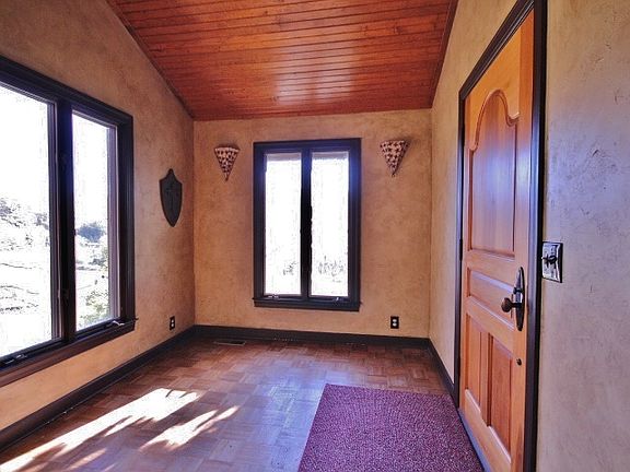 The bright foyer entry.