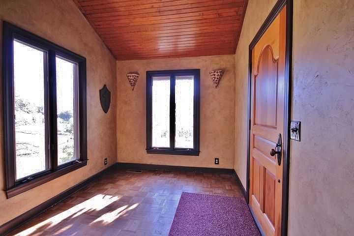 The bright foyer entry.