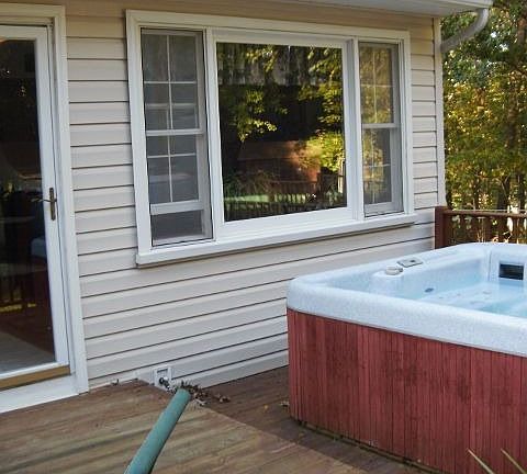 Very close to the door, great for winter! 