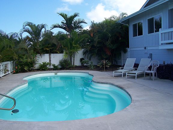 Back of home with Pool