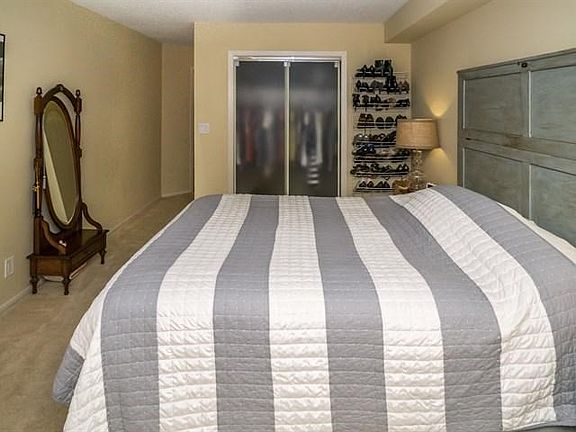 Master bedroom and large closet