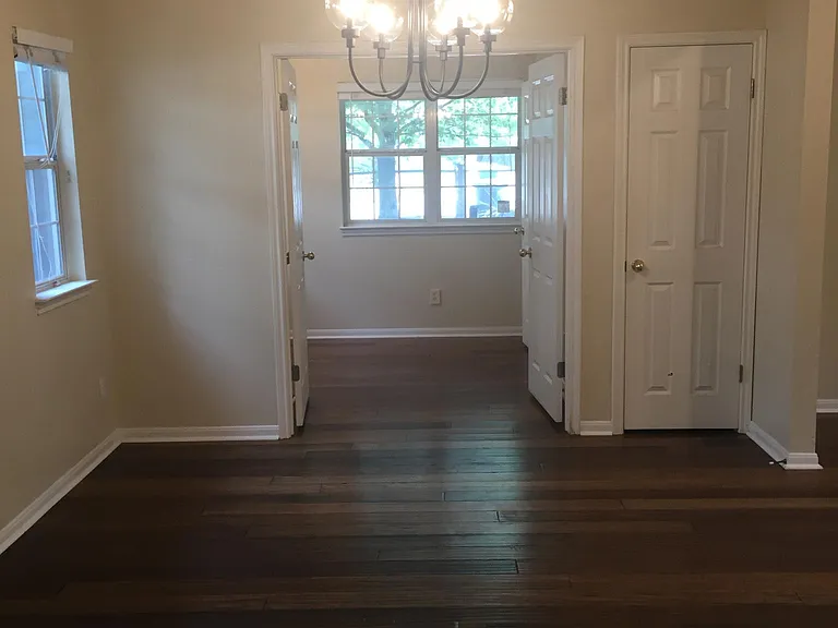 Dining room with hardwood floors