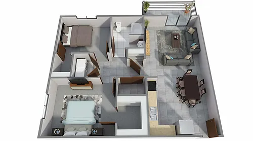 Floor plan Two Bedroom
