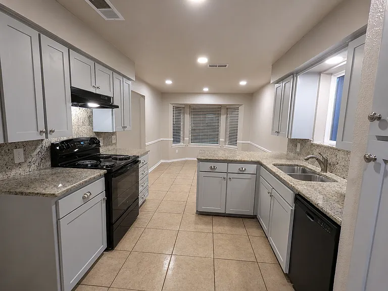 KITCHEN: Granite counter tops, New self-cleaning range and vent hood , New dishwasher, Stainless sink, Pantry, New cabinet fronts, Lined shelves and drawers