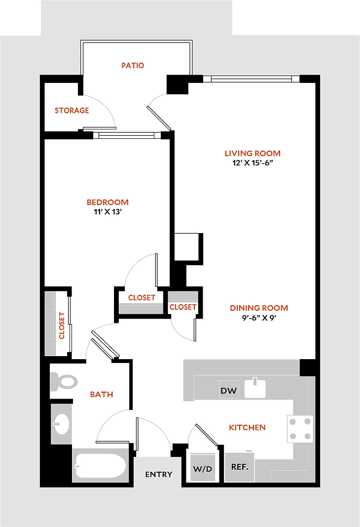 Floor plan Plan 1A