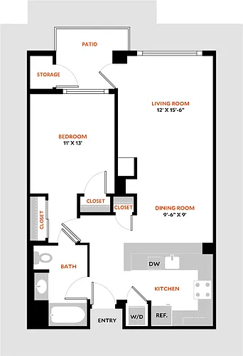 Floor plan Plan 1A