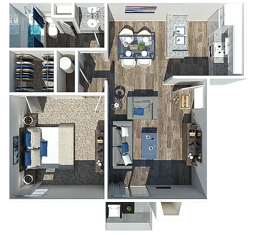 Floor plan 1 Bedroom