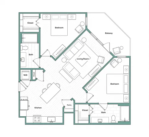 Floor plan B3