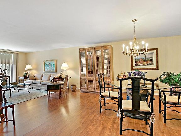 The generous dining room is open to the living room for easy entertaining