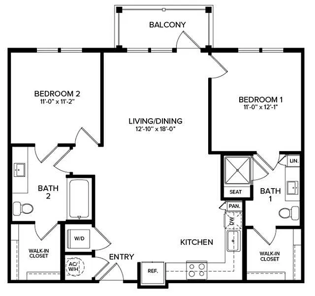 Floor plan B1B