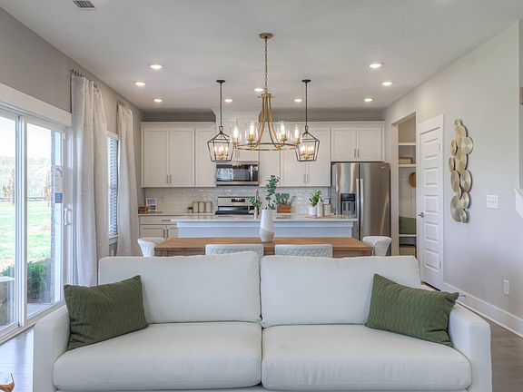 The open-concept floorplan allows for easy entertaining.