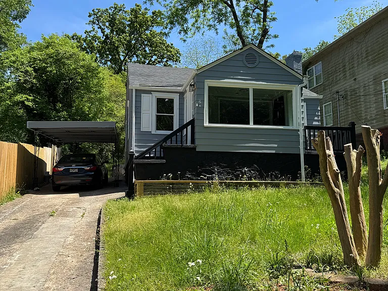 Front of the house w/ Carport