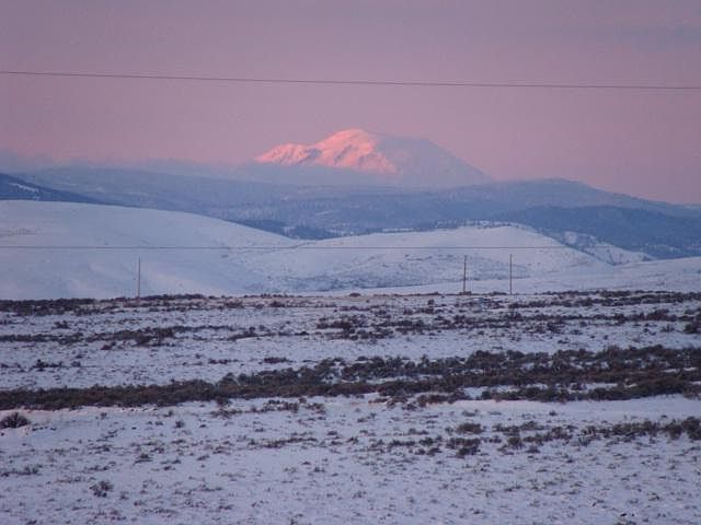 Mt Adams during winter